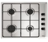 Teka HLX 640 Placa de Gas Natural 4 Zonas 58cm Acero Inoxidable