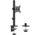 Brazo para monitor Sense7 FLOAT negro VESA 75x75/100x100 gestión de cables PIVOT