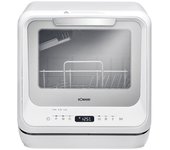 Lavavajillas Bomann TSG 5701 2 cubiertos D 58dB compacto LED Extra Dry y Anti-Bac