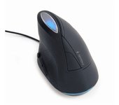Gembird Raton Óptico Ergonómico 6 Botones 3200DPI Gris Espacial