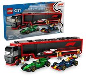 Lego City Camión F1: Vehículos Red Bull Y Aston Martin Para Niños De 8+ Años 60445