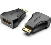 Adaptador HDMI VENTION AISB0 Mini HDMI Macho a HDMI Hembra chapado en oro 4K@30Hz