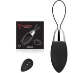 Hugbox Huevo Vibrador Vibrador Femenino con Mando A Distancia 11 Programas Negro