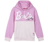 CERDÁ LIFE'S LITTLE MOMENTS | Sudadera Barbie Infantil con Capucha Cotton Brushed - Sudadera Barbie Niños y Niñas Ropa Infantil Suave y Cómoda