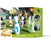 MOLTO | Juego de Bolos Inflable XXL para Exterior - Juego de Bolos para Jardín y Piscina - Actividad Deportiva Infantil - Incluye 10 Bolos Inflables - Fácil de Usar