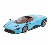 Burago Maqueta coche Ferrari Daytona SP3 Azul 1:18, Hypercar de la serie Icona, Inspirado en los prototipos de resistencia de los años 60, Carrocería en die-cast, Puertas tipo mariposa (78085)