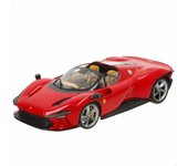 Burago Maqueta coche Ferrari Daytona SP3 Rojo 1:18, Hypercar de la serie Icona, Inspirado en los prototipos de resistencia de los años 60, Carrocería en die-cast, Puertas tipo mariposa (78084)
