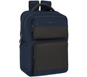 Safta, Mochila 2 Bolsillos Portatil 15,6''+Usb Business Dark Blue 31X44X13Cm Unisex niños, Multicolor, Estándar