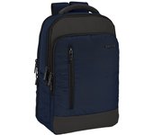 Safta, Mochila Portatil 15,6"+Tablet+Usb Business Dark Blue 29X44X15Cm Unisex niños, Multicolor, Estándar