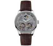 Ingersoll The Chord Mens Automatic Watch I07201 with a Grey Dial and a Brown Genuine Leather Band