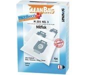 CleanBag bolsas de aspiradora m201nil3 para Nilfisk 22359500, 81846000