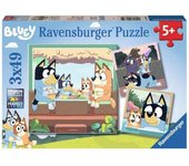 Ravensburger - Puzzle Niños 5 Años O Más De Bluey | Puzzles 5 Años O Mas 3 Puzzles De 49 Piezas | Rompecabezas Niños Bluey | Regalos para Niños 17,8x17,8cm