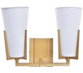 Lámpara de pared dkd home decor cristal dorado metal poliéster blanco (30 x 18 x 23 cm)