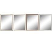 Espejo de pared dkd home decor 56 x 2 x 76 cm cristal gris marrón blanco poliestireno (4 piezas)