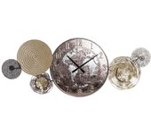 Reloj de pared dkd home decor dorado metal mapamundi (121 x 9,5 x 49,5 cm)