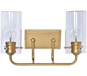 Lámpara de pared dkd home decor cristal dorado metal 220 v 50 w (41 x 17 x 24 cm)