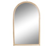 Espejo de pared dkd home decor espejo natural bambú (40 x 5 x 70 cm)