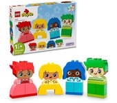 LEGO Mi Primer Duplo Grandes Sentimientos y Emociones, Juguete Personalizable para Bebés, 23 Ladrillos de Construcción de Colores y 4 Personajes, Juego Emocional para Niños de 1.5 Años o Más 10415