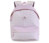 DE CUEVAS TOYS Mochila Escolar, Unisex niños, Rosa Y Blanco, Normal
