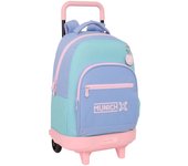 Safta MUNICH MELLOW - Mochila Grande con Ruedas, Compacta, Extraíble, Ideal para Niños de Diferentes Edades, Cómoda y Versátil, Calidad y Resistencia, 33x22x45 cm