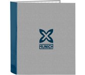 MUNICH STREET - Carpeta Folio 4 Anillas, Ideal para Niños de Diferentes Edades, Cómoda y Versátil, Calidad y Resistencia, 27x6x33 cm