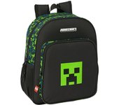 MINECRAFT TNT - Mochila Escolar Niño, Mochila Infantil, Adaptable a Carro, Ideal para Niños en Edad Escolar, Cómoda y Versátil, Calidad y Resistencia, 32x12x38 cm