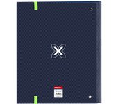MUNICH BLUE INDIGO - Carpeta 4 Anillas de 35 cm con 100 Hojas A4, Ideal para Niños de Diferentes Edades, Cómoda y Versátil, Calidad y Resistencia, 27x3.5x32 cm