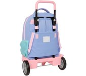 Safta MUNICH MELLOW - Mochila Grande con Ruedas, Compact Evolución, Extraíble, Ideal para Niños de Diferentes Edades, Cómoda y Versátil, Calidad y Resistencia, 33x22x45 cm