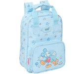 Safta MICKEY MOUSE BABY - Mochila Infantil, Adaptable con Asas, Tejido Reciclable, Ideal para Niños de Diferentes Edades, Cómoda y Versátil, Calidad y Resistencia, 20x8x28 cm