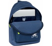 Safta MUNICH BLUE INDIGO - Mochila Juvenil para Portátil 14.1", Ideal para Jóvenes de Diferentes Edades, Cómoda y Versátil, Calidad y Resistencia, 31x16x41 cm