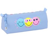 Smiley World Joyful - Portatodo, Tejido Reciclable, Estuche Infantil, Estuche Niño, Ideal para Niños en Edad Escolar, Cómodo y Versátil, Calidad y Resistencia, 21x7x8 cm