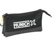 Safta Munich Topo - Portatodo Triple, Estuche Infantil, Estuche Niño, Ideal para Niños en Edad Escolar, Cómodo y Versátil, Calidad y Resistencia, 22x3x12 cm