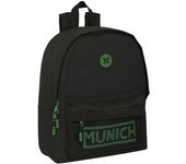 Safta MUNICH CAVIAR - Mochila para Portátil 14.1", Ideal para Jóvenes de Diferentes Edades, Cómoda y Versátil, Calidad y Resistencia, 31x16x40 cm, Color Negro