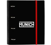 MUNICH VULCAN - Carpeta 4 Anillas de 35 cm con 100 Hojas A4, Ideal para Niños de Diferentes Edades, Cómoda y Versátil, Calidad y Resistencia, 27x3.5x32 cm