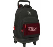 Safta MUNICH VULCAN - Mochila Grande con Ruedas, Compacta, Extraíble, Ideal para Niños de Diferentes Edades, Cómoda y Versátil, Calidad y Resistencia, 33x22x45 cm