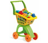MOLTO 13456 - Carro De La Compra Con 30 Bloques, Amarillo Y Verde