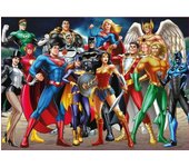 Educa - Justice League DC Comics | Puzzle de 500 Piezas para Adultos. Medidas: 48 x 34 cm. Incluye Cola Fix Puzzle. A Partir de 11 años (19913)