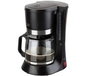 Jata CA290 Cafetera de Goteo de 2 a 12 tazas, 680 W, Jarra de cristal con tapa, Sistema Antigoteo, Filtro permanente, Desconexión automática
