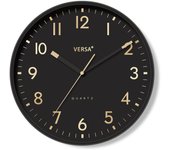 Reloj de Pared Versa Negro Plástico 4 x 30 x 30 cm - Marca: Versa - EAN: 8420327559173