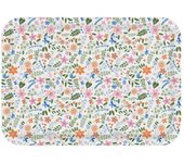 Bandeja versa polietileno rpet 27 x 2,2 x 38 cm flores