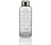Botella de Agua Versa Transparente Vidrio Aluminio 1 L 8,2 x 23,5 x 8,2 cm - Marca: Versa - EAN: 8420327569783