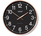Reloj de Pared Versa Negro Plástico 4,3 x 30 x 30 cm - Marca: Versa - EAN: 8420327559142