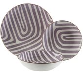 Vajilla Versa Denali Gris Porcelana - Marca: Versa - EAN: 8420327557643