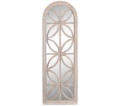 Espejo de pared dkd home decor cristal blanco madera mdf decapé (60 x 2,5 x 180 cm)