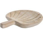 Centro de mesa dkd home decor marrón natural tropical hoja de planta 29 x 23 x 4 cm