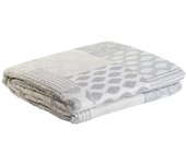 Colcha dkd home decor beige gris cama de 180 270 x 270 x 1 cm