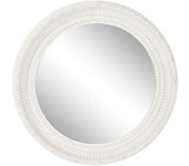 Espejo de pared home esprit blanco madera 66 x 5 x 66 cm