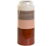 Jarrón home esprit multicolor gres 13 x 13 x 31 cm