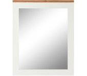 Espejo de pared dkd home decor blanco marrón acacia madera de mango urbano 90 x 1,5 x 113 cm