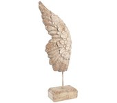 Figura Decorativa DKD Home Decor Acabado envejecido Blanco Alas de Ángel Magnesio (26 x 11 x 65 cm)
